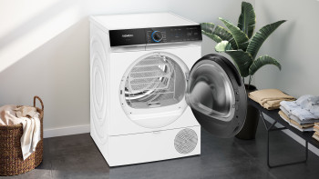 Quiet Mark | Siemens IQ700 WQ46B2C9GB Freestanding Tumble Dryer